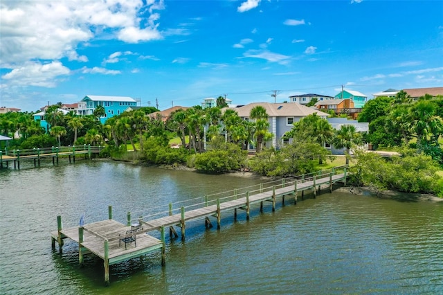 101 N 22nd St, Flagler Beach, FL 32136 - dock area featuring a water view