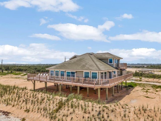 9353 Old A1A, Saint Augustine, FL 32080 - back of house featuring a deck and a balcony