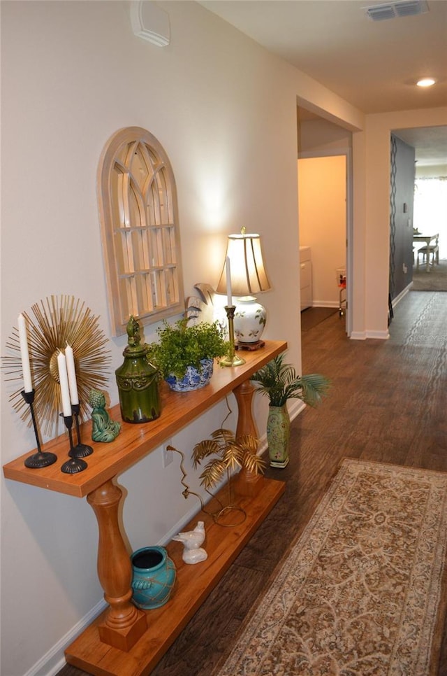 35 Putter Dr, Palm Coast, FL 32164 - hallway featuring wood finished floors and recessed lighting