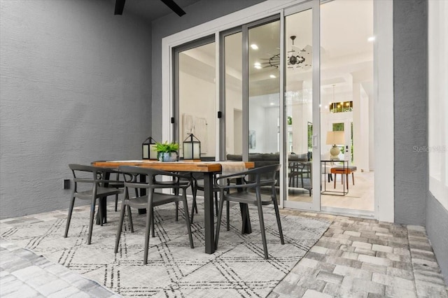 476 Stirling Bridge Dr, Ormond Beach, FL 32174 - dining room with a textured wall