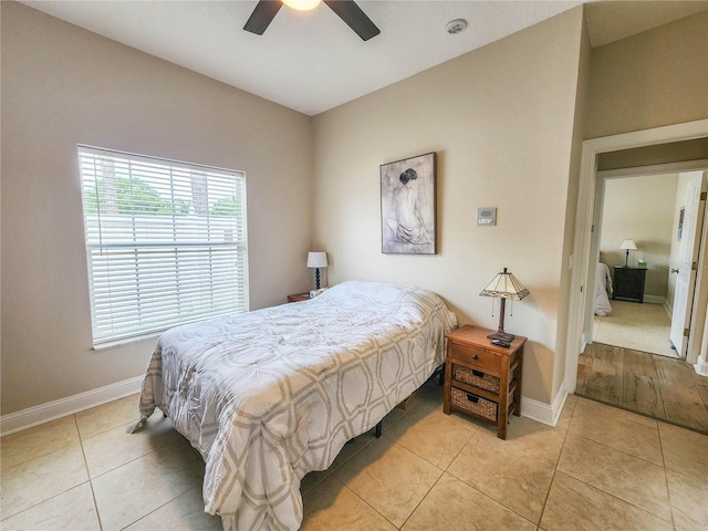 8 Wiltshire Pl, Palm Coast, FL 32164 - bedroom featuring light tile patterned floors and a ceiling fan