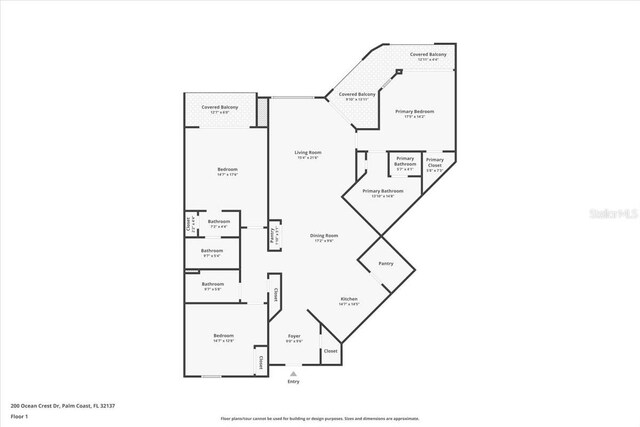 200 Ocean Crest Dr Unit 813, Palm Coast, FL 32137 - view of home floor plan