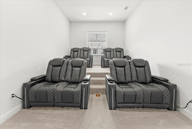 23 Ocean Ridge Blvd N, Palm Coast, FL 32137 - home theater room featuring carpet flooring and recessed lighting