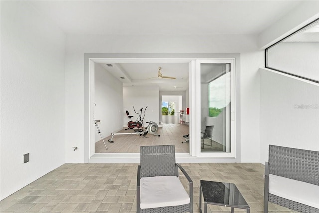 23 Ocean Ridge Blvd N, Palm Coast, FL 32137 - exercise area featuring ceiling fan