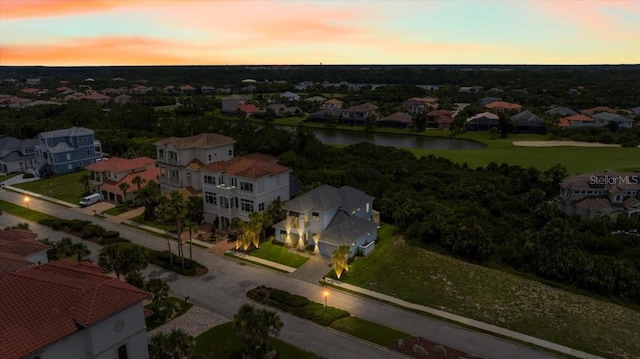 23 Ocean Ridge Blvd N, Palm Coast, FL 32137 - aerial view at dusk of a water view and a residential view
