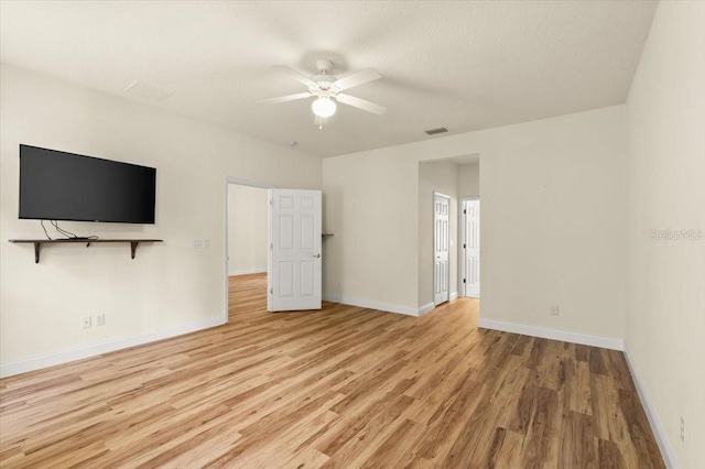1707 Southern Belle Ln, Port Orange, FL 32128 - empty room with ceiling fan and wood finished floors