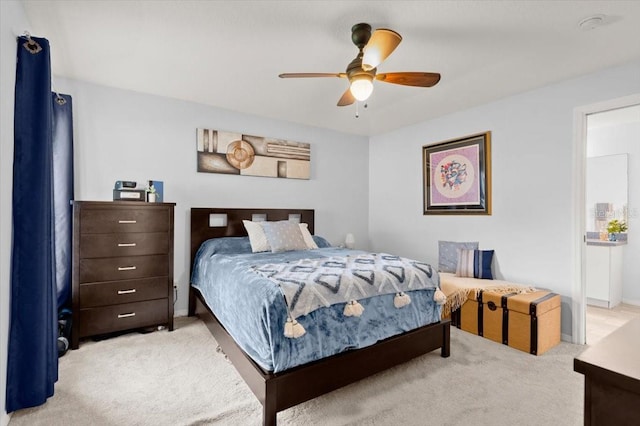 25 Round Mill Ln, Palm Coast, FL 32164 - carpeted bedroom with baseboards and a ceiling fan