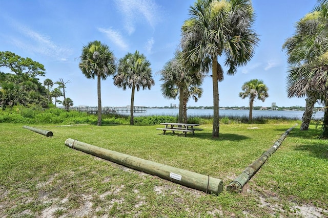 1146 Riverside Dr, Daytona Beach, FL 32117 - view of property's community featuring a water view and a lawn