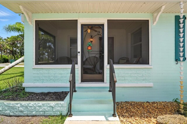 1146 Riverside Dr, Daytona Beach, FL 32117 - entrance to property featuring concrete block siding