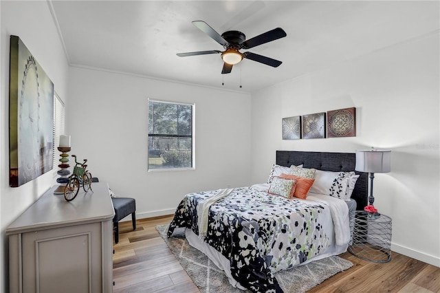 54221 Cravey Rd, Callahan, FL 32011 - bedroom featuring light wood finished floors and ceiling fan