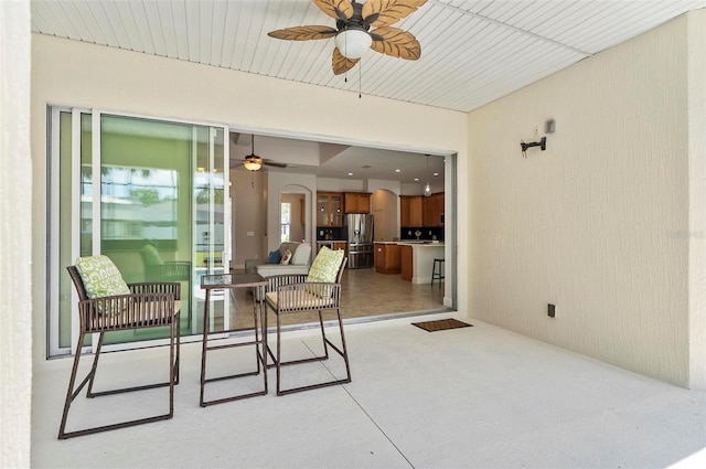 15 Long Pl, Palm Coast, FL 32137 - view of patio / terrace featuring a ceiling fan