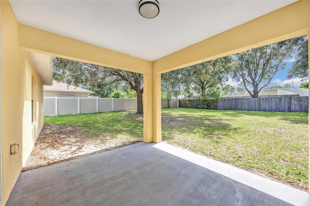 112 Ulaturn Trl, Palm Coast, FL 32164 - fenced backyard featuring a patio area