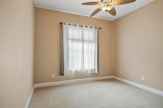 23 Creekside Dr, Palm Coast, FL 32137 - spare room featuring ceiling fan and carpet