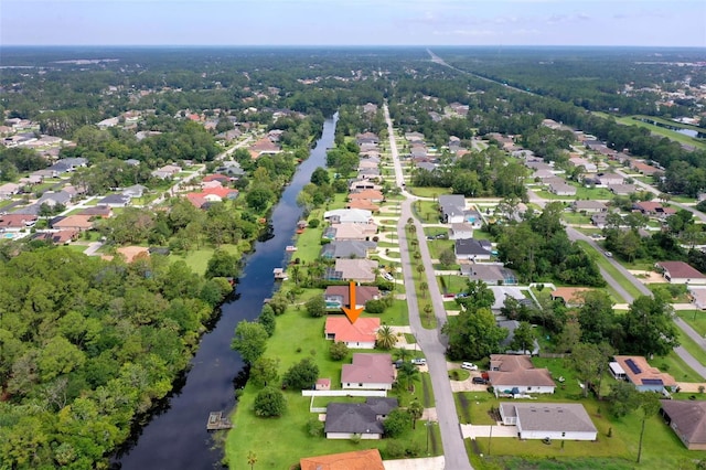 16 Birchwood Pl, Palm Coast, FL 32137 - aerial view of residential area with a nearby body of water