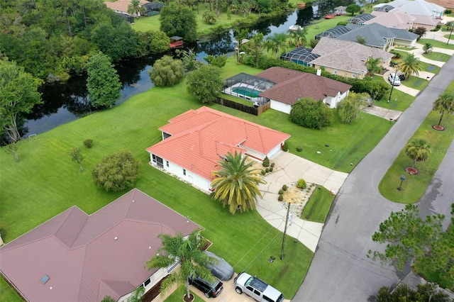16 Birchwood Pl, Palm Coast, FL 32137 - aerial perspective of suburban area featuring a large body of water