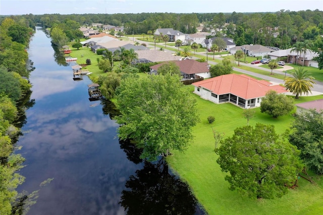 16 Birchwood Pl, Palm Coast, FL 32137 - aerial view of residential area featuring a large body of water