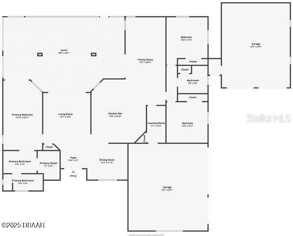 3959 S Chinook Ln, Ormond Beach, FL 32174 - view of home floor plan