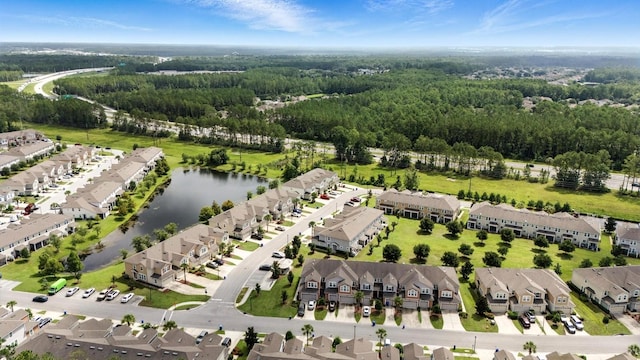 176 Nelson Ln, Saint Johns, FL 32259 - aerial view of residential area featuring a large body of water and a heavily wooded area