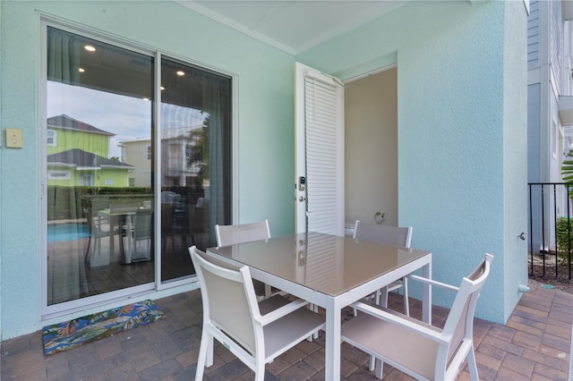 view of dining area