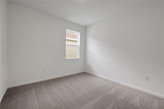 view of carpeted empty room