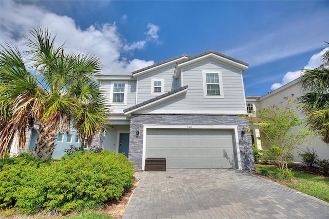 view of front of home featuring a garage