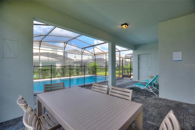 dining space with plenty of natural light