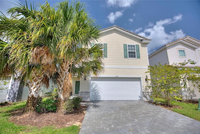 view of front of home featuring a garage