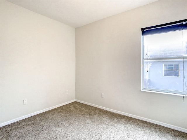 unfurnished room with carpet