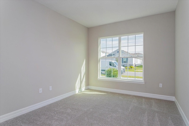 view of carpeted empty room