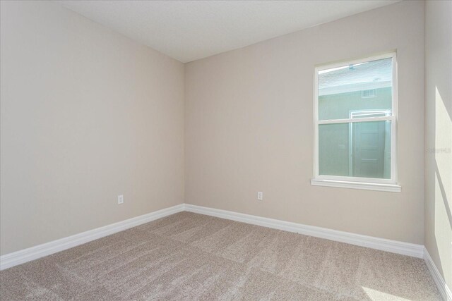 empty room featuring light carpet and a healthy amount of sunlight