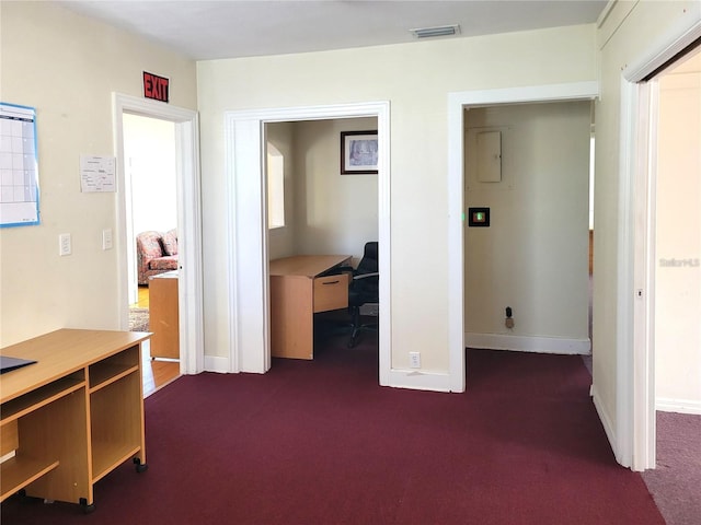 view of carpeted office