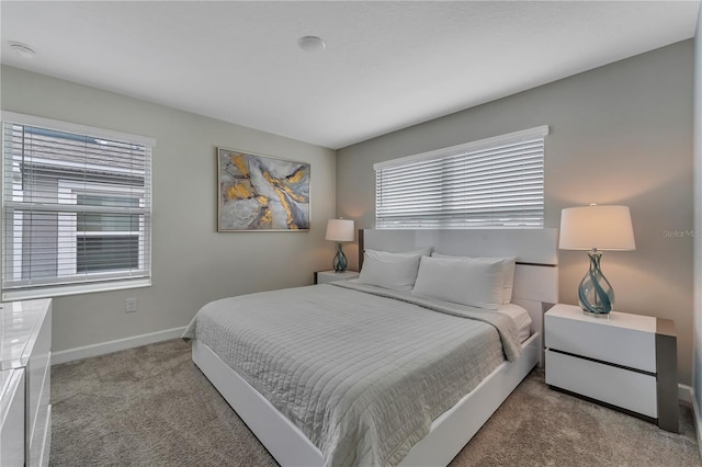 bedroom with carpet floors