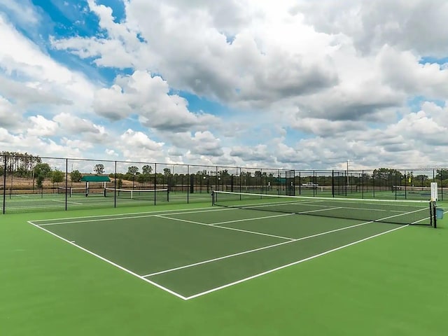 view of sport court