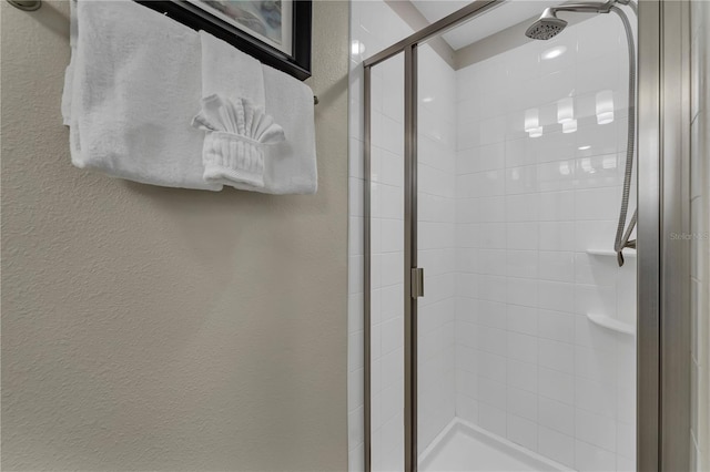 bathroom with an enclosed shower