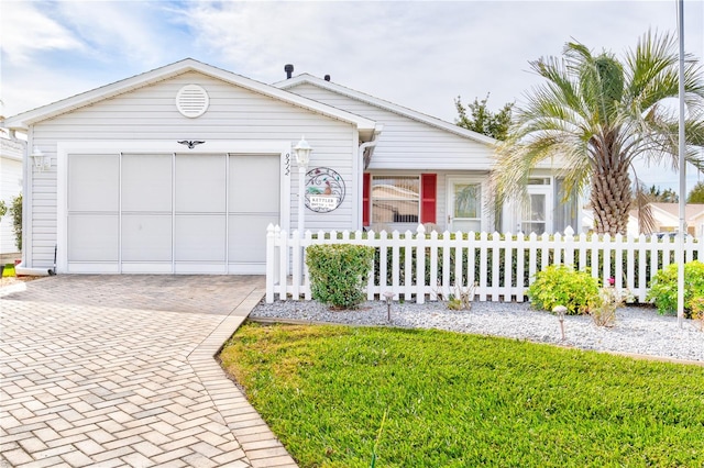 ranch-style house with a garage