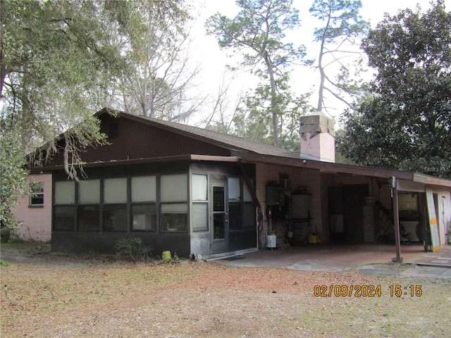 view of back of property