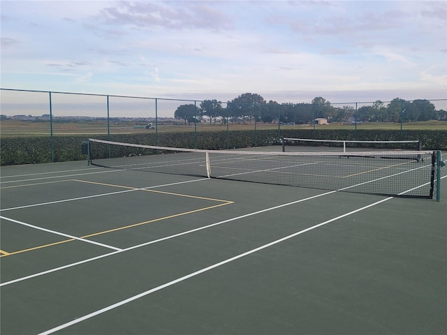 view of tennis court