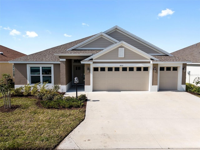 view of front of house featuring a garage