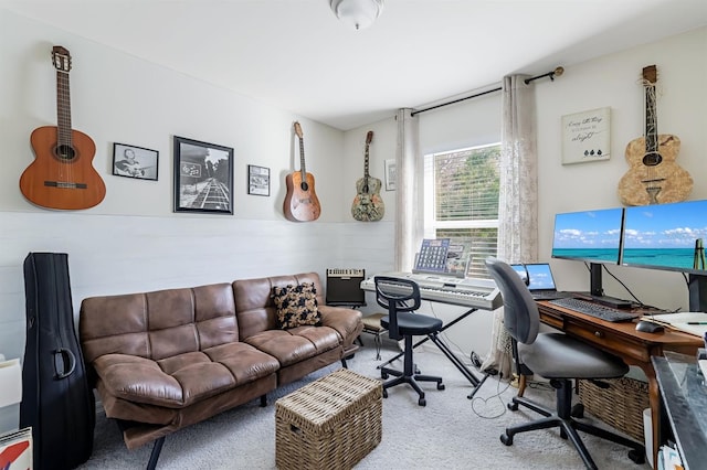 office featuring carpet floors