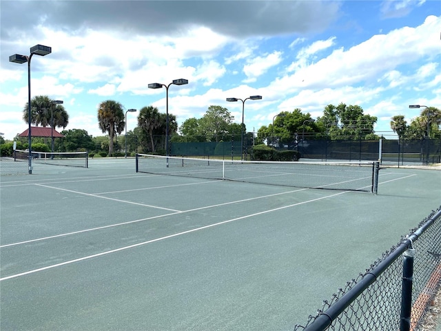 view of sport court