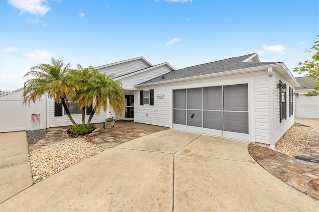 ranch-style house with a garage