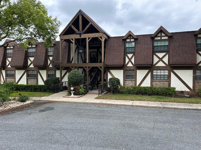 view of tudor-style house