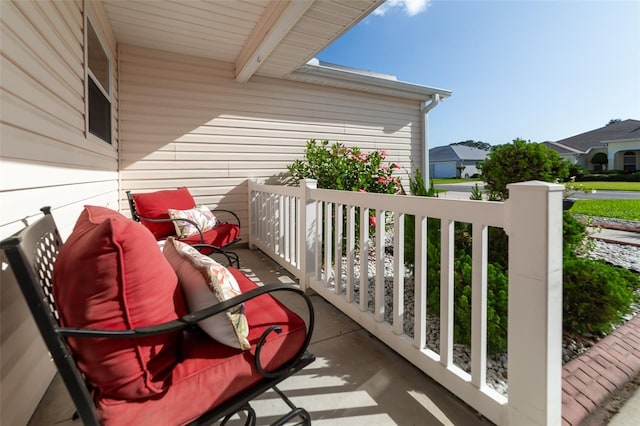 view of balcony