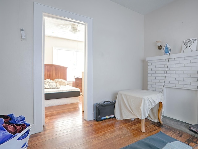 miscellaneous room featuring light hardwood / wood-style flooring