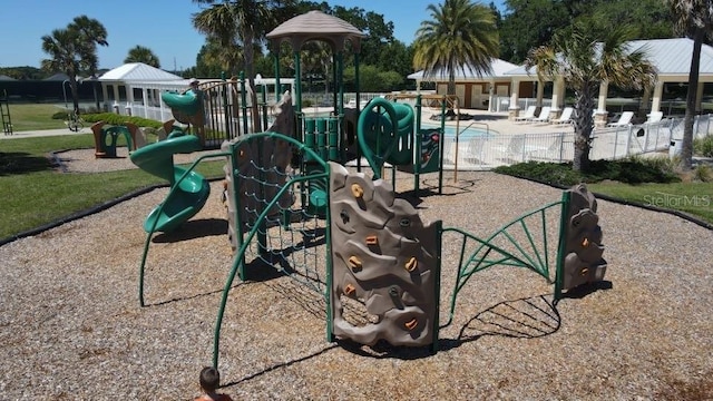 view of play area