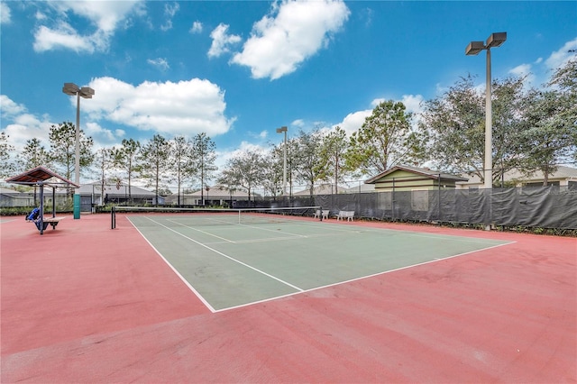 view of tennis court