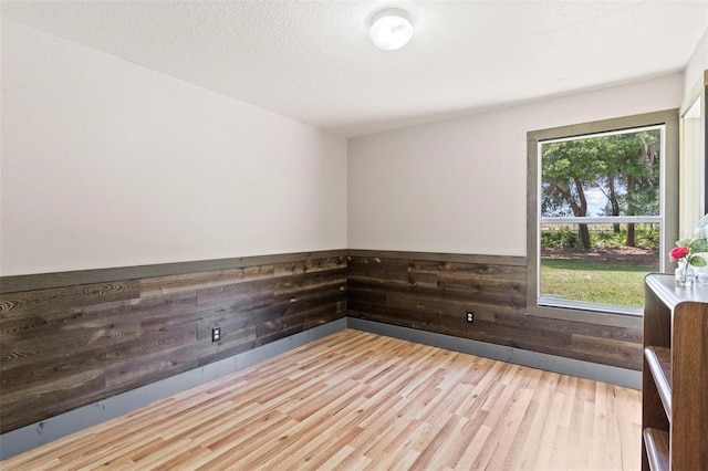 empty room featuring light wood-type flooring