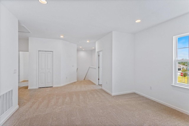 view of carpeted empty room