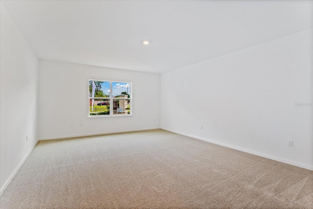 view of carpeted empty room