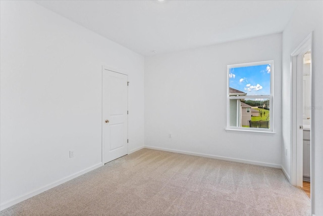 view of carpeted empty room